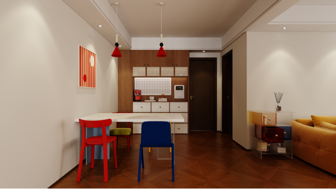 理想城 116㎡ 中古风多巴胺